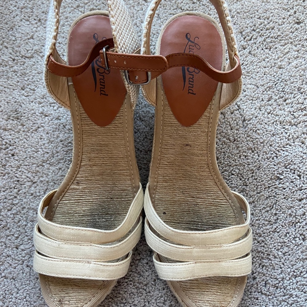 Summer open toe wedges